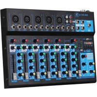 Oqan Mixer Q7 MK2 USB - Mesa de mezclas de 7 canales