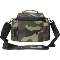 Magma 45 Record-Bag 100 Camo-Green/Bordeaux - Bolsa para vinilos Magma 45 Record-Bag 100 Camo-Green/Bordeaux - Bolsa para vinilos