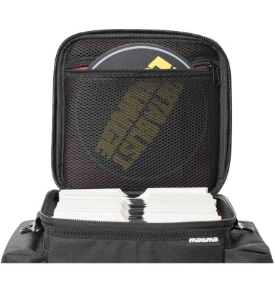 Magma 45 Record-Bag 100 Black/Bordeaux - Bolsa para 100 vinilos de 7"