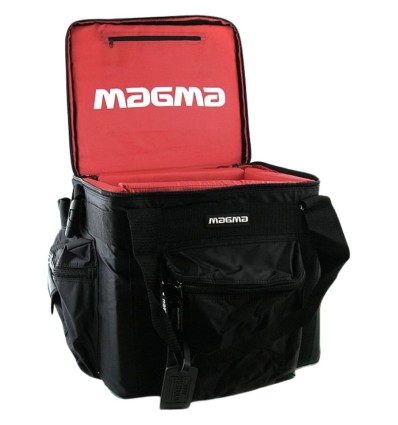 Magma LP Bag 100 Profi Black/Red - Bolsa para 90 vinilos de 12 pulgada