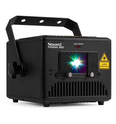 BeamZ Phoenix 2150 - Proyector Láser RGB de 2W para DJs y Eventos