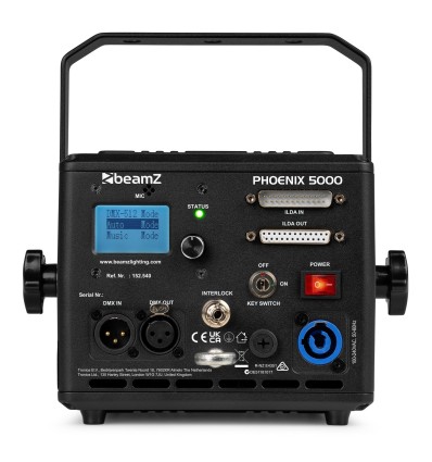 BeamZ Phoenix 5000 - Proyector Láser RGB de 5W para DJs y Eventos