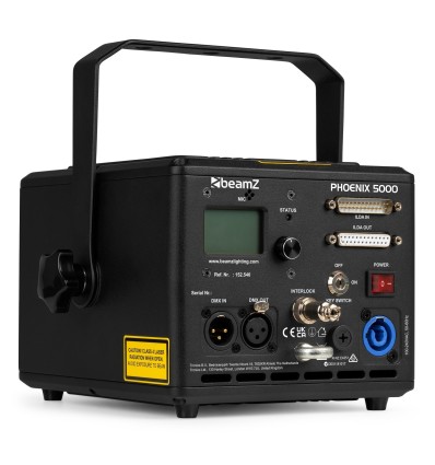 BeamZ Phoenix 5000 - Proyector Láser RGB de 5W para DJs y Eventos