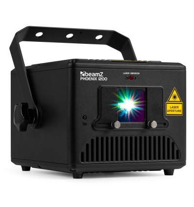 BeamZ Phoenix 1200 - Proyector Láser RGB de 1W para DJs y Eventos