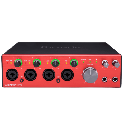 Focusrite Clarett+ 4Pre – Interfaz de Audio USB Profesional