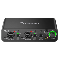 Maono PS22 - Interfaz de audio USB-C profesional 24-bit/192 kHz