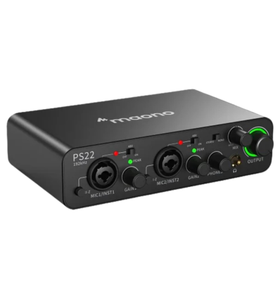 Maono PS22 - Interfaz de audio USB-C profesional 24-bit/192 kHz