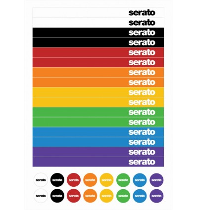 Vinilos Serato Sticker Lock de 12" (Pareja) para DJs profesionales