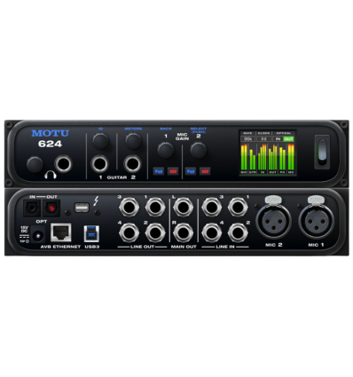 MOTU 624 AVB – Interfaz de audio compacta y profesional
