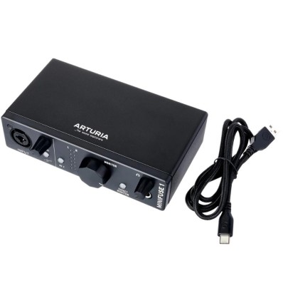 Arturia MiniFuse 1 Black - Interfaz de Audio USB Compacta