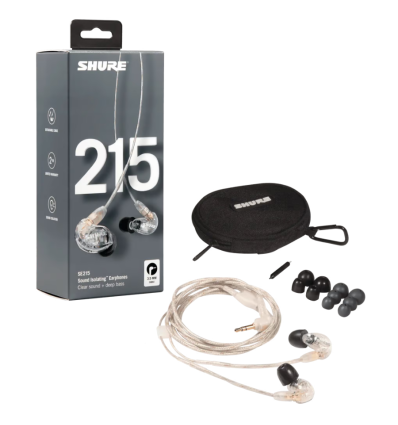 Shure SE215-CL | Auriculares In-Ear Profesionales con Aislamiento