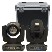 Pareja de cabezas móviles Provalux Beam 7R + flightcase