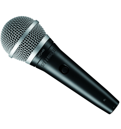 Shure PGA48-XLR-E – Micrófono dinámico cardioide para voz y karaoke