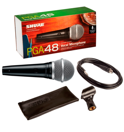 Shure PGA48-XLR-E – Micrófono dinámico cardioide para voz y karaoke