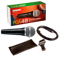 Shure PGA48-XLR-E – Micrófono dinámico cardioide para voz y karaoke