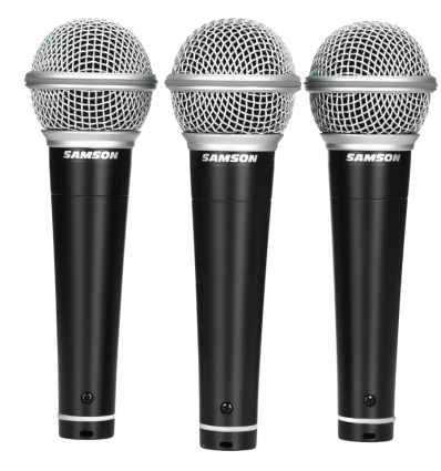 Samson R21 3-Pack – Pack de 3 micrófonos dinámicos profesionales