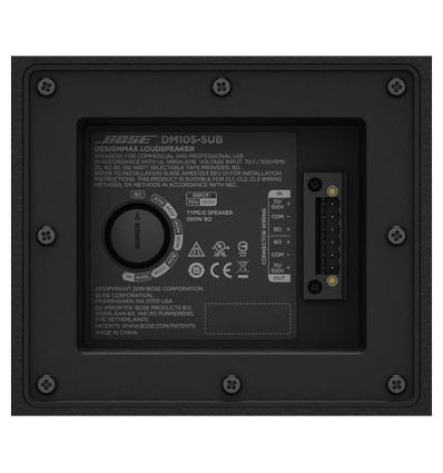 El BOSE DM10S-SUB proporciona graves impresionantes