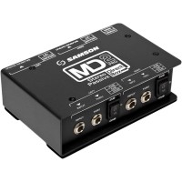 Samson S-MAX MD2PRO - Caja de inyección directa estéreo pasiva Samson S-MAX MD2PRO - Caja de inyección directa estéreo pasiva