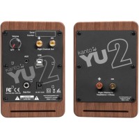 Altavoces de escritorio Kanto YU2 Walnut de 50W con DAC integrado Altavoces de escritorio Kanto YU2 Walnut de 50W con DAC integrado
