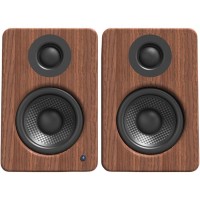 Altavoces de escritorio Kanto YU2 Walnut de 50W con DAC integrado Altavoces de escritorio Kanto YU2 Walnut de 50W con DAC integrado