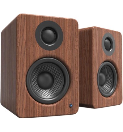 Altavoces de escritorio Kanto YU2 Walnut de 50W con DAC integrado