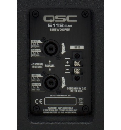≫ Comprar QSC E118SW-BK - 1099 € | Profesional DJ®