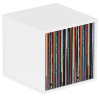 Caja vinilos Glorious Record Box White 110 blanca MDF