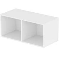 Caja vinilos Glorious Record Box White 230 blanca MDF