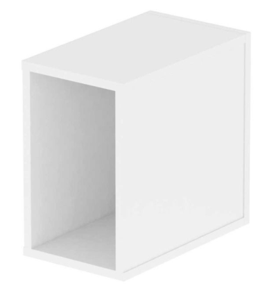 Caja vinilos Glorious Record Box White 55 blanca MDF