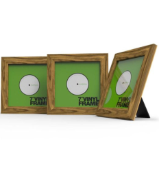Set de 3 marcos Glorious 7" Rosewood para vinilos