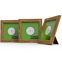 Set de 3 marcos Glorious 7" Rosewood para vinilos Set de 3 marcos Glorious 7" Rosewood para vinilos
