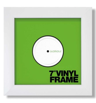 Set de 3 marcos Glorious Vinyl Frame 7" White para vinilos