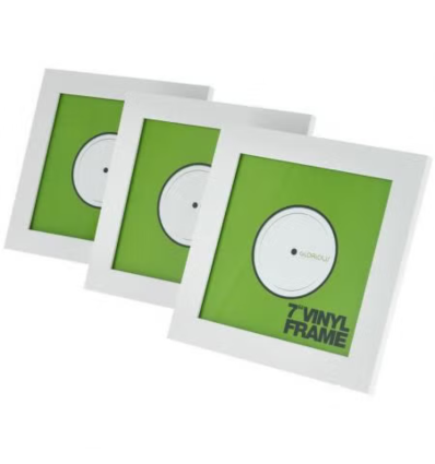Set de 3 marcos Glorious Vinyl Frame 7" White para vinilos