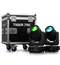 BEAMZ PRO Tiger 7RC 230W | Pack 2 cabezas móviles con flightcase