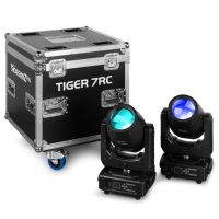 BEAMZ PRO Tiger 7RC 230W | Pack 2 cabezas móviles con flightcase