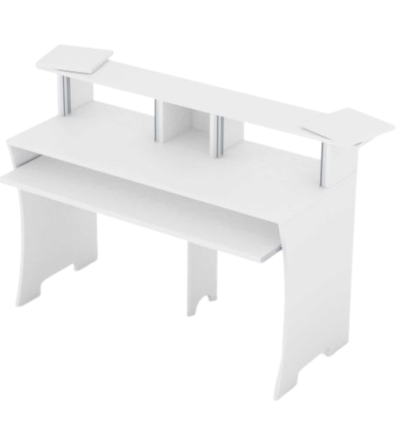 Glorious Workbench Blanco: Estación de Trabajo para Estudios