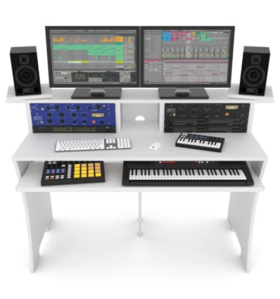 Glorious Workbench Blanco: Estación de Trabajo para Estudios