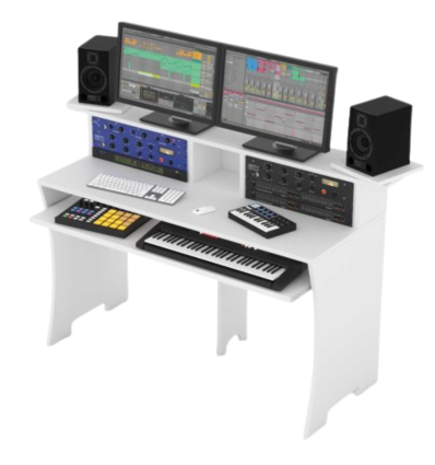 Glorious Workbench Blanco: Estación de Trabajo para Estudios