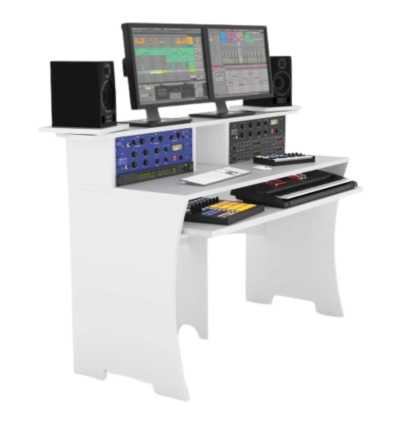 Glorious Workbench Blanco: Estación de Trabajo para Estudios