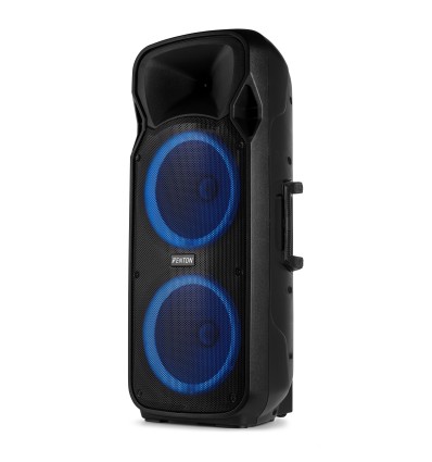 Fenton FT212LED MK2 Bafle Activo Doble 12" 1400W con Bluetooth y LED