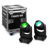 BeamZ Pro Tiger 9R 260W Cabeza Móvil Beam | Pack 2 + Flightcase