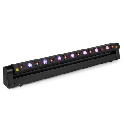 Barra móvil BEAMZ Hyaden con 7 LED y 8 láseres para DJ