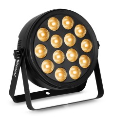 Foco LED plano BEAMZ BCC165 con 14x 4W RGBAW-UV para iluminación profe