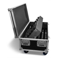 BEAMZ ZEUS: Set de 8 tubos LED RGBW a batería con flightcase