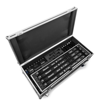 BEAMZ ZEUS: Set de 8 tubos LED RGBW a batería con flightcase