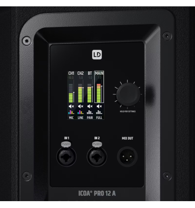 LD Systems ICOA PRO 12 A | Altavoz activo 12" Bluetooth