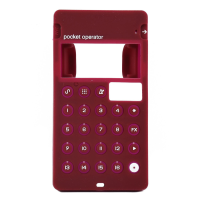 Teenage Engineering CA-X Pro Case Burgundy - Funda de Silicona