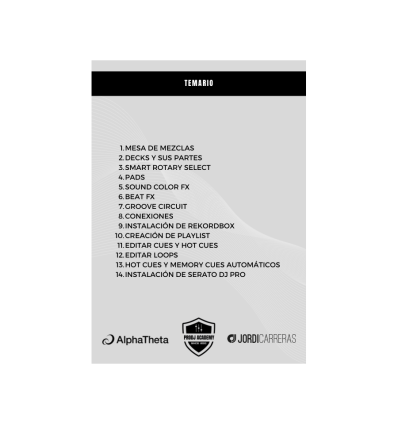ALPHATHETA DDJ-GRV6 + BOLSA + TUTORIAL + CURSO + CAMISETA