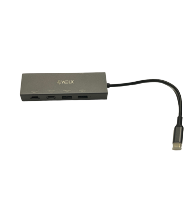WELX WL2 - 5 Port Hub USB-C | Alta velocidad y carga 100W