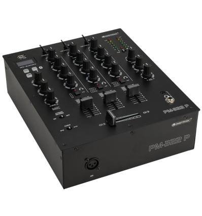 Omnitronic PM-322P Mezclador DJ 3 Canales con Bluetooth y USB